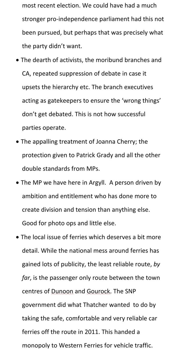 AyeCowal's tweet image. My wife and I have today resigned from @theSNP .
Here's why.
But our commitment to Scotland’s independence is even stronger than before.