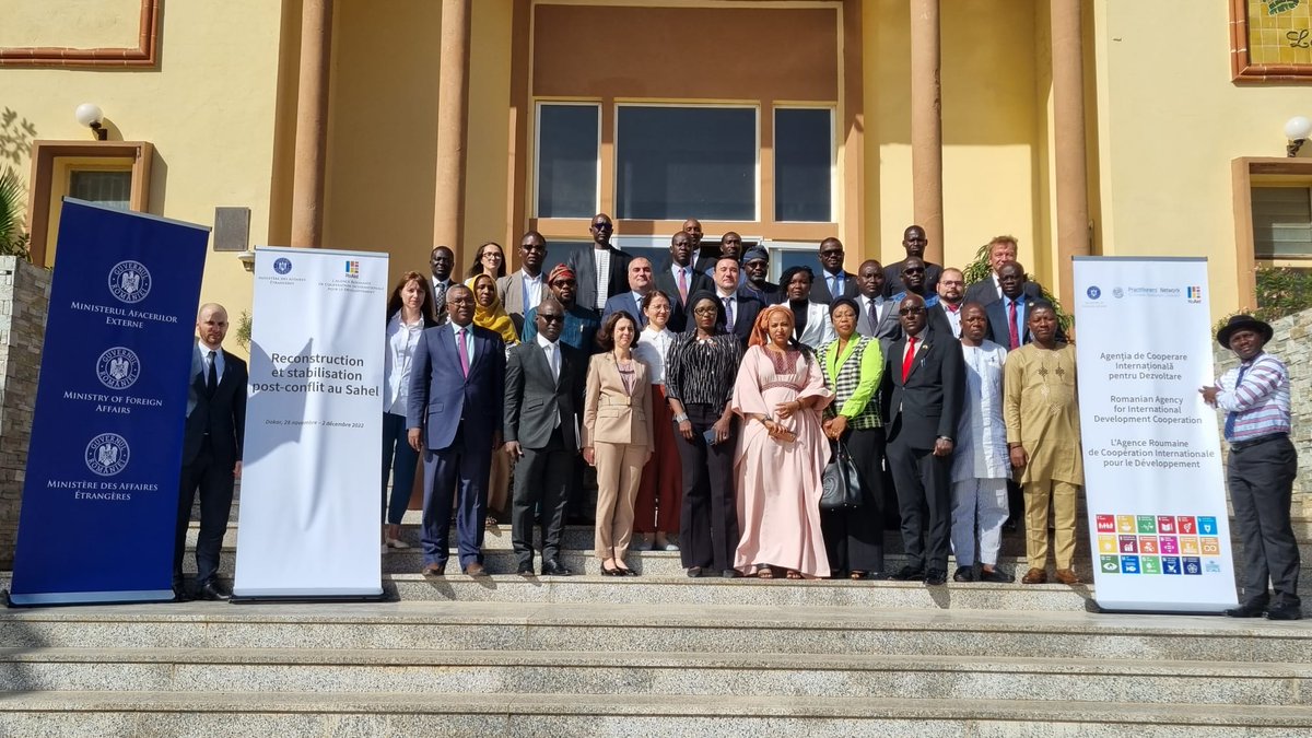 THristea's tweet photo. Très heureux de participer à #Dakar, au 🇸🇳, à l'ouverture de la XIVème édition du Cours de stabilisation et reconstruction post-conflit, organisée par @MAERomania et @ro_aid, dédiée entièrement à l'Afrique et aux échanges avec des experts africains. https://t.co/ume31pLzZY