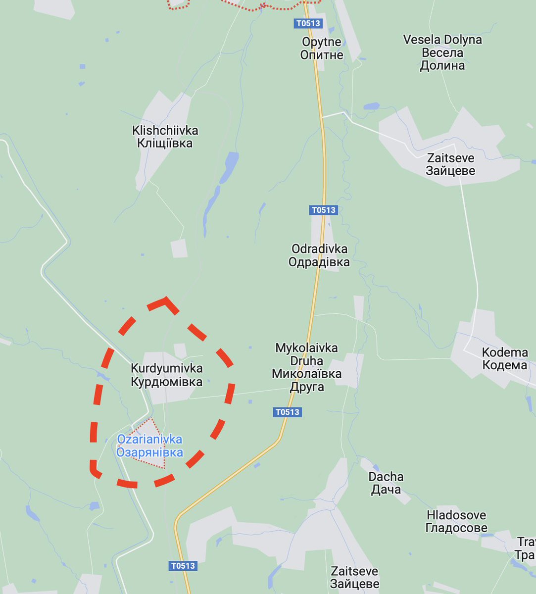 WarMonitor3's tweet photo. A difficult situation has developed around Ozarianivka south of Bakhmut battles are raging around Kurdyumivka. https://t.co/0QTZ7Zrf6F