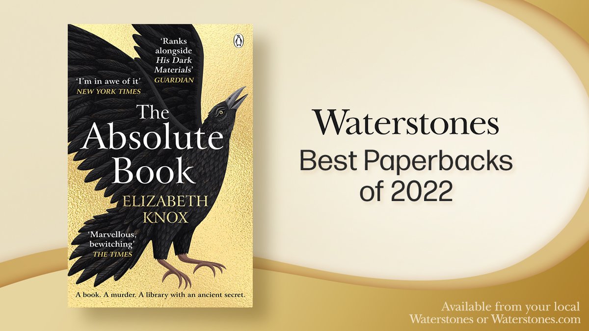 MichaelJBooks's tweet photo. 'Sinister forces are massing in the bucolic English countryside in Knox’s electrifying contemporary fantasy, which features talking ravens, giant crocodiles and the search for the all-important titular volume.' @Waterstones Congrats to @ElizabethKnoxNZ and #TheAbsoluteBook! 👏 https://t.co/sGzzj7FZEu