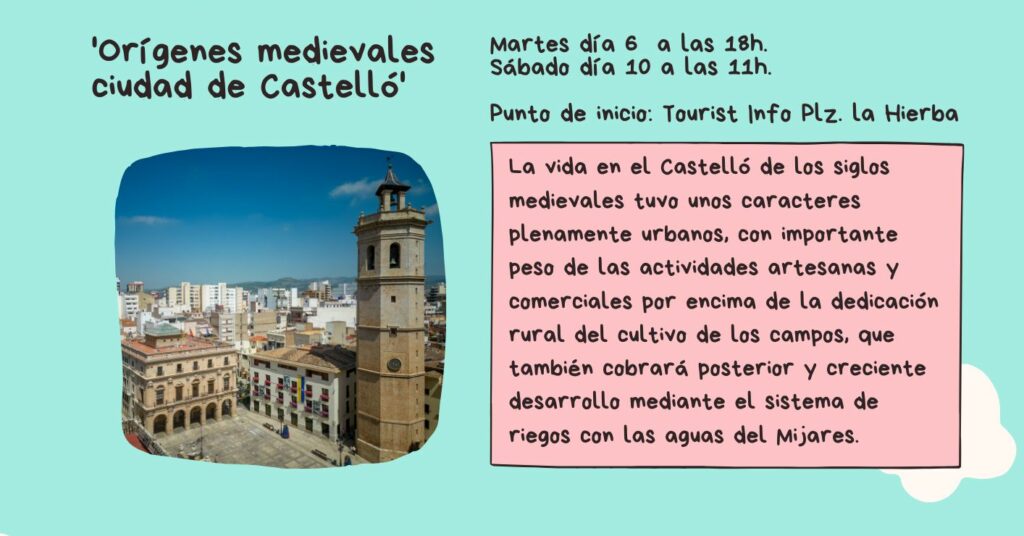 Visita Guiada ‘Orígenes Medievales de la ciudad de Castelló’ dlvr.it/SdV0R6 vía <a href="/VenACastellon/">Castellón Turismo</a> ✔