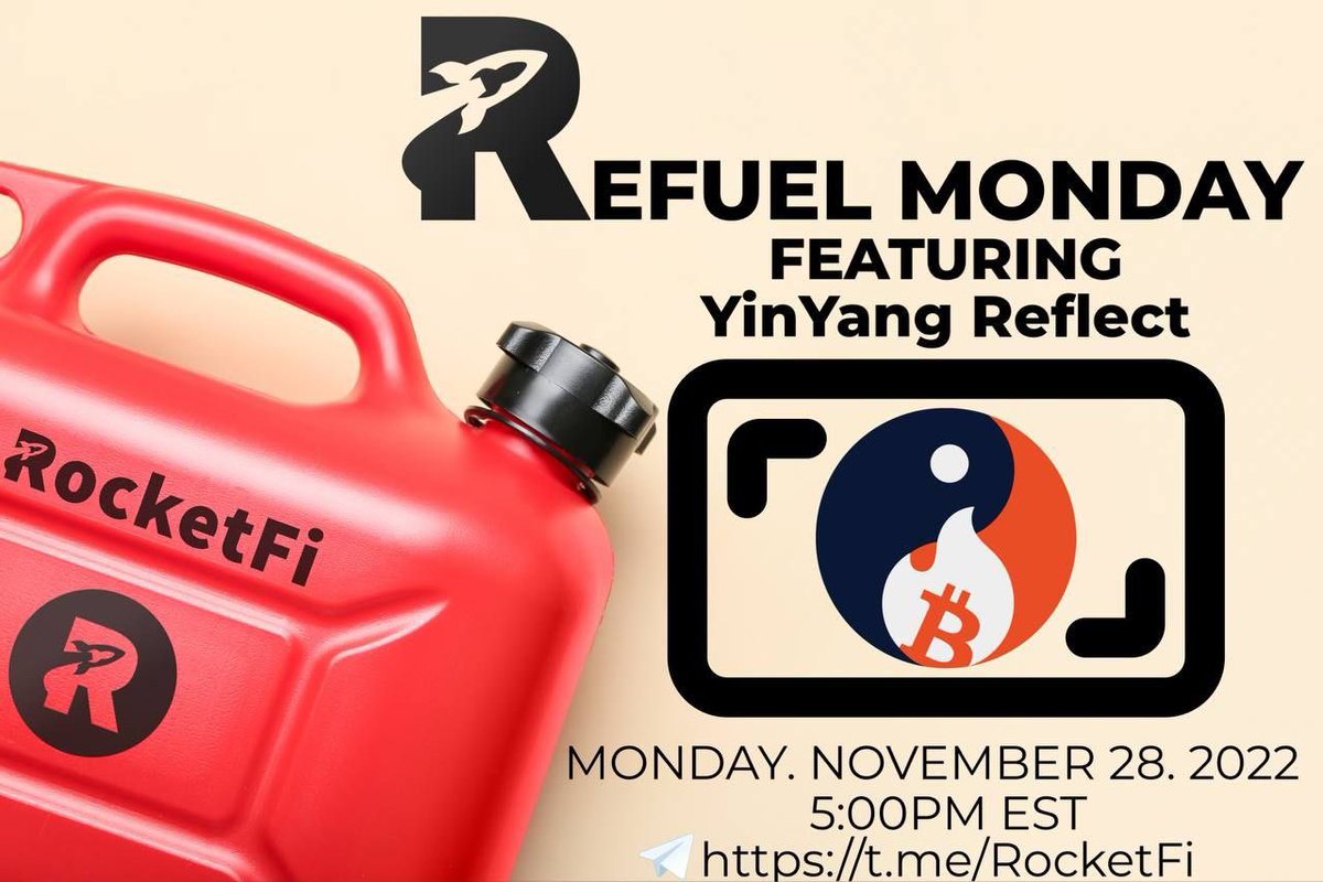 SafemoonKing3's tweet photo. Don’t forget folks. Refuel Monday tonight at 5pm EST in the @RealRocketFi telegram. Grab a Smart Code so you can take part in the Rocket Races! 😎 #RocketFi #RocketFuel #SmartReflections #ForeverStake #passiveincome #affinity #XRP #BTC  #ETH #ADA #BUSD #SHIB #DOT #DOGE. https://t.co/RhDfcrTkhg