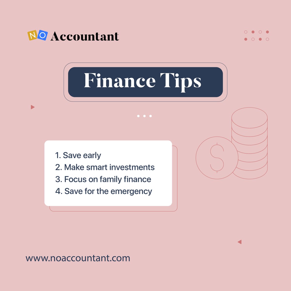 noaccountant's tweet photo. 4 Finance Tips | That You Should Keep in Your Mind
Visit: https://t.co/L6hMnxtAGB
#financetips #financeplan #business #businessfunding #financialstrategy
#businesstips #financeconsultant #accounting #bookkeeping #accountingfirm #india https://t.co/ItR4daHpiG