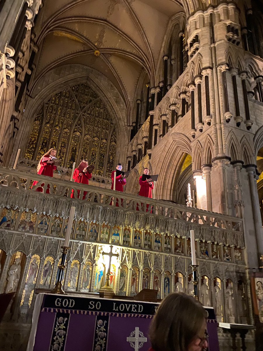The choir were in fine form at the Advent Procession last night. Do come and support us by buying a ticket for the upcoming Carols by Candlelight concerts  beverleyminster.org.uk/carols-by-cand…