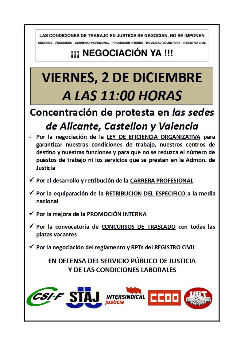 📢 CONCENTRACIÓN: VIERNES 2 DE DICIEMBRE A LAS 11:00 HORAS👉ccoojusticiapaisvalencia.blogspot.com/2022/11/concen… <a href="/ccoojusticiaPV/">Marián Rubí</a> <a href="/fscccoopv/">Ciutadania CCOO PV</a> <a href="/ccoojusticia/">CCOO Justicia</a>