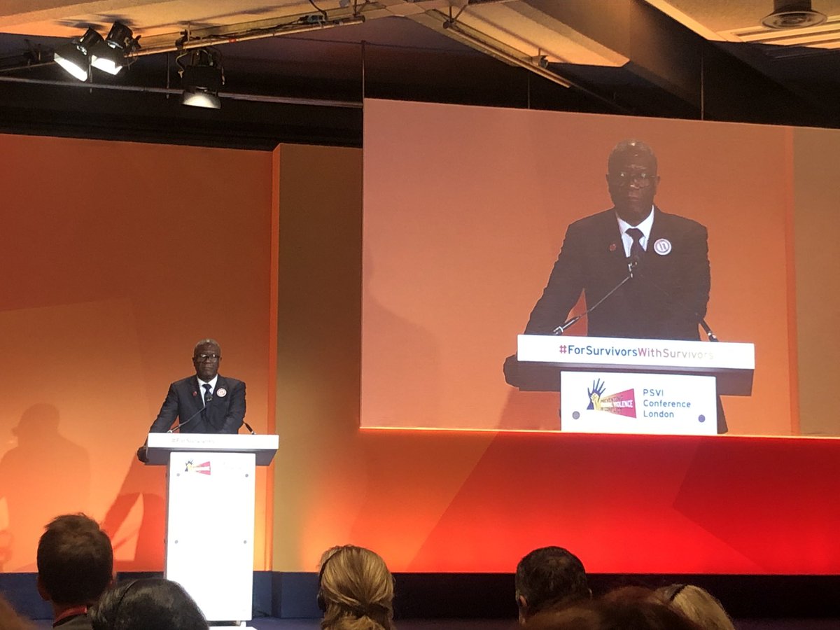 Standing ovation for @DenisMukwege calling for #CRSV #accountability and States to support @SEMA_Network call for action @glsurvivorsfund #ForSurvivorsWithSurvivors