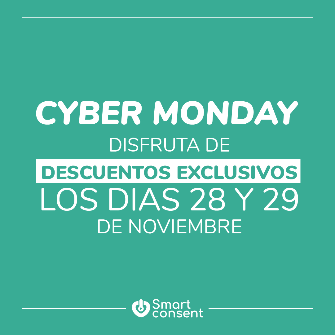Siguen los descuentos 🤩

Aprovecha el 28 y 29 de Noviembre del Cyber Monday 🙌🏻

Obtén 1 mes gratis en Smart Consent 🎁. Realiza la suscripción anual y primer mes va de regalo 🤩

❗️Para obtener el descuento, regístrate con el siguiente código: SMCBlackF22