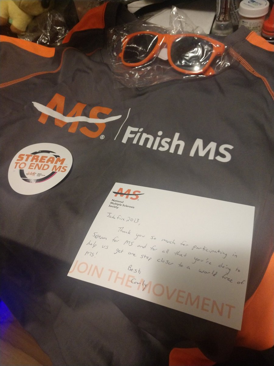JadefireGaming's tweet photo. Thank you @StreamToEndMS for these gifts! I look forward to the next charity event! https://t.co/Tnyf8Mt2xO
