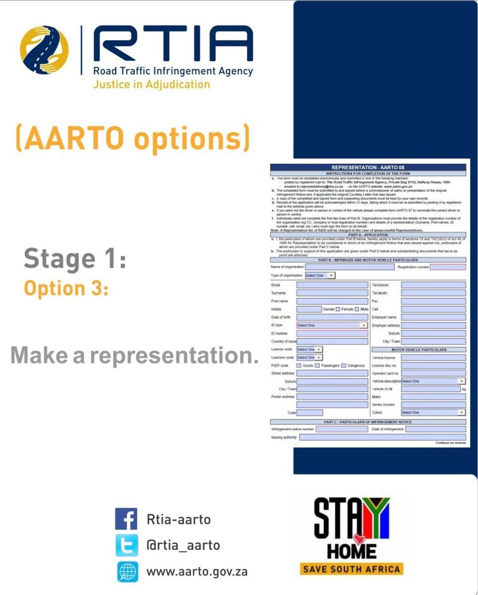 rtia_aarto's tweet photo. AARTO forms need to be duly completed. This includes the motivation, signature and Commissioner of Oaths stamp where applicable.
#AARTOEducation
#AARTOFines
#FixYourEish https://t.co/i6oyDuVDYM