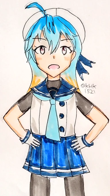 佐渡さま#艦これ版深夜の真剣お絵描き60分一本勝負#艦これ版真剣お絵描き60分一本勝負_20221128#佐渡進水日 