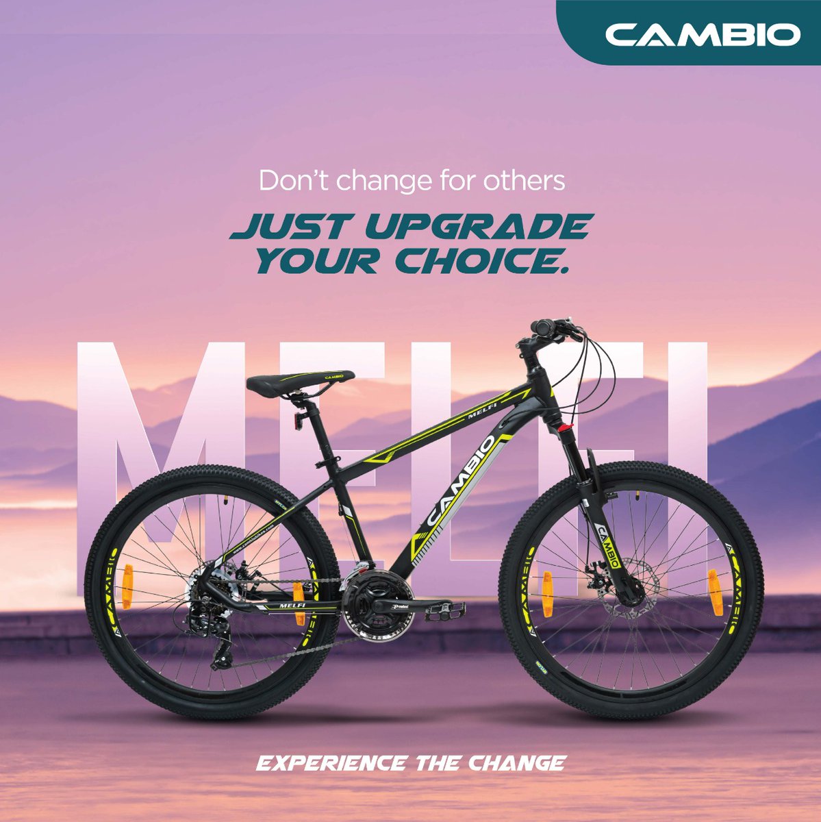 CambioBikes's tweet photo. Go beyond your limits by experiencing the exhilaration and adventure of cycling with Cambio.

#CAMBIO #cambiolook #Premiumbikes #Cambiobikes #cambiomeanschange #mtbbicycles #ride #ExperienceMore #change https://t.co/a8MEHFn89H