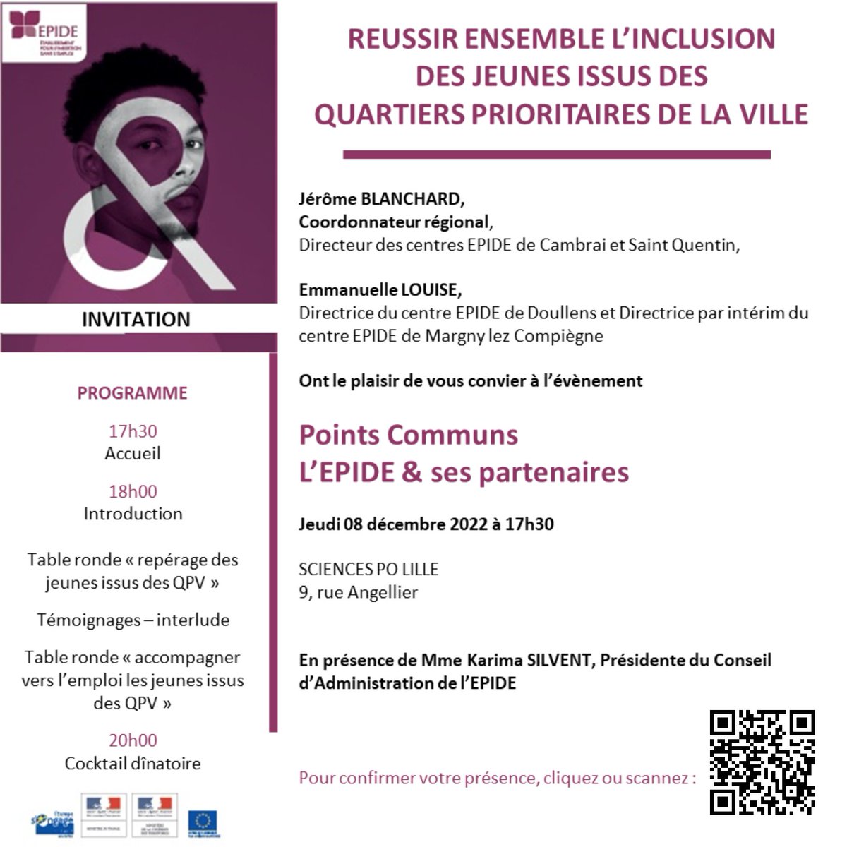 ChristopheCROC3's tweet photo. 🎯 REUSSIR ENSEMBLE L'INCLUSION DES JEUNES ISSUS DES QUARTIERS PRIORITAIRES DE LA VILLE

Partenaires rejoignez-nous : https://t.co/6iD2lcS2nQ https://t.co/6s2YXn4uWA