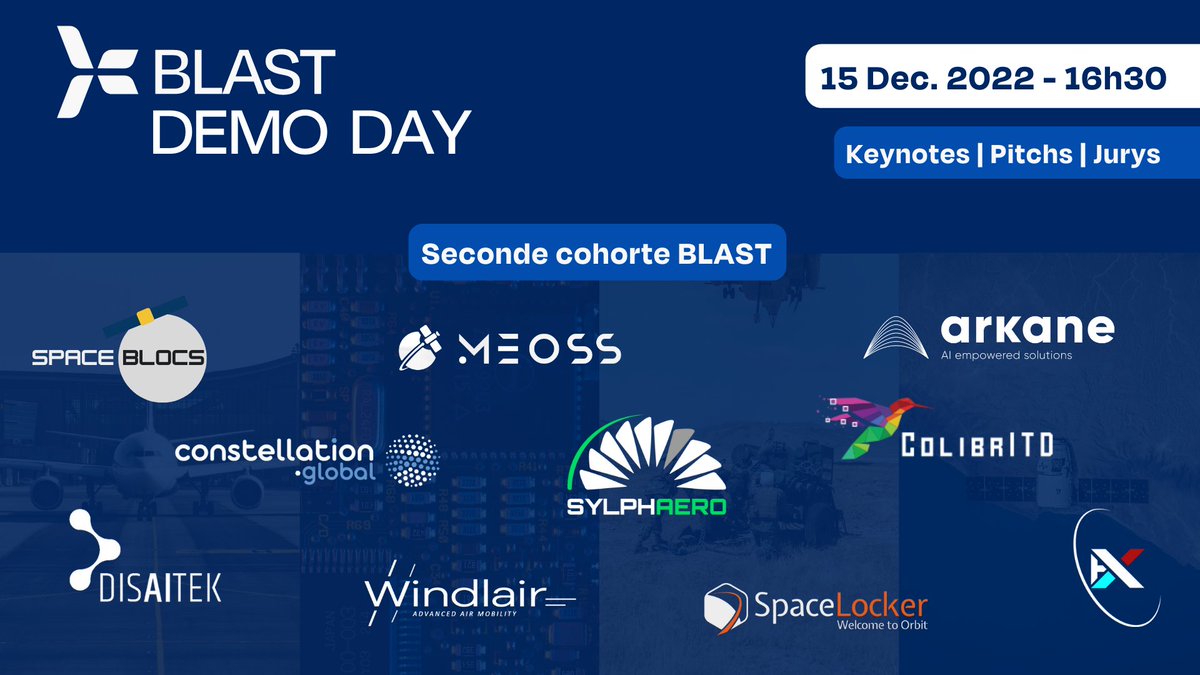StarburstFrance's tweet photo. Le Demo Day #BLAST aura lieu le 15 décembre !📢
Après 3 mois de bootcamp, nos startups auront 5 min pour pitcher devant un jury d'expert &amp; démontrer le potentiel de leur projet. 
En keynotes: @FlorentIllat @SandraBudimir &amp; Philippe Koffi ! 
Inscrivez-vous: https://t.co/gEuHqQGo2m https://t.co/8ToJLu35Vt