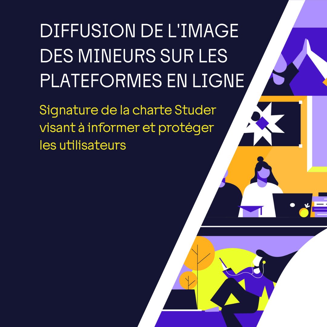 Aux côtés de l'@Arcom_fr, l'Unaf signe la charte Studer pour que les plateformes encadrent davantage l'exploitation commerciale de l'image des enfants...  @CNIL ; #brunoStuder ; @btabaka ; #EricDelemar 
