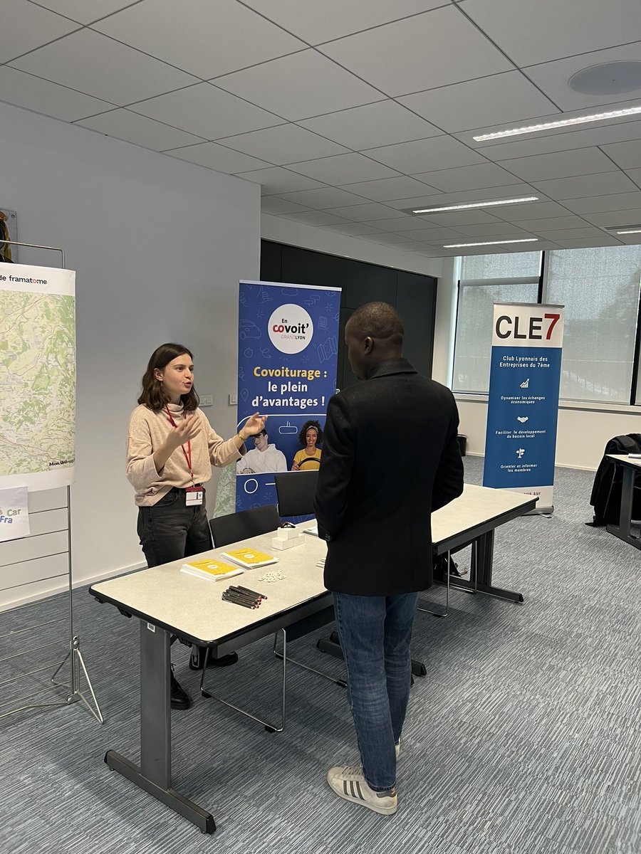 ChGeourjon's tweet image. Le @AssoCLE7 co-organise la journée mobilité au sein de l’établissement @Framatome_ de #Lyon #Gerland. Merci à @SNCF, @TCL_SYTRAL, @EnCovoitGLyon, @leoandgo et l’agence des mobilités.