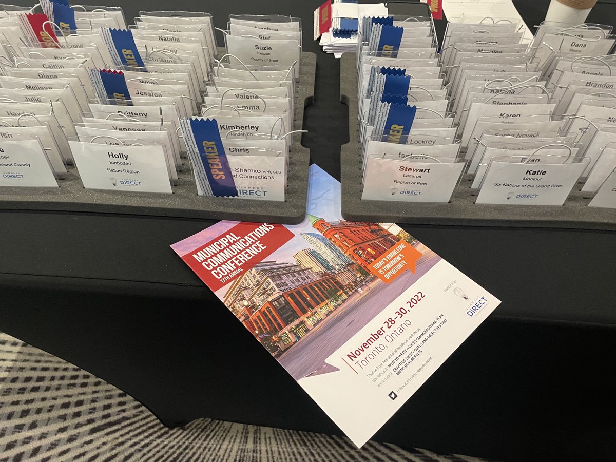 summersdirect's tweet photo. We’re ready for you! ⁦@municomconf⁩ #muni2022 ⁦@McMasterU⁩ #communications @redbrick ⁦@BangtheTable⁩ ⁦@MunicipalWorld⁩ https://t.co/sCi64gnV6g