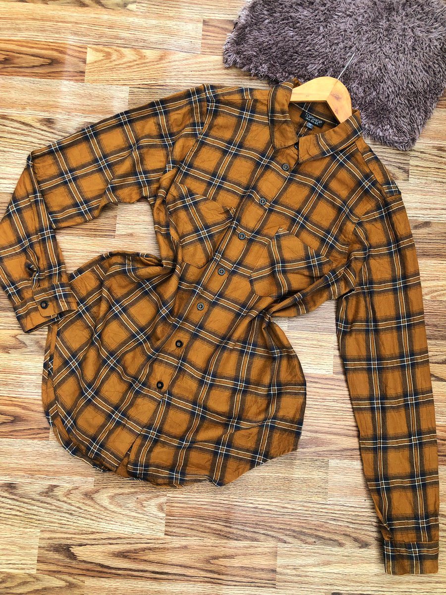 Zeezy00's tweet photo. BEAUTIFUL TOPSHOP CHECK SHIRT

Brand: TOPSHOP
~
Size (14)
~
N3,000
~
-
Send a DM to Order. Stockpiling is maximum of 3 weeks

Delivery days are Mon, Thursday and Saturday

@HansonSparkzPA @HansonSparkz 

 #shoppingandfashion 
#thriftclothing 
#zikiwears https://t.co/BdzD5IJD8r