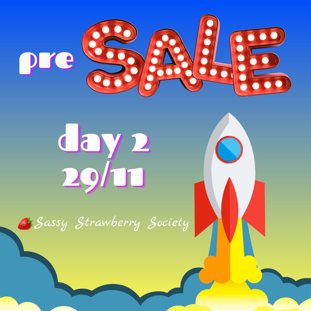 That's right, it's Day 2 of our #presale! Come and see our #NFTs we've been building with @Myria! 👉 tinyurl.com/SSS-Myria🍓