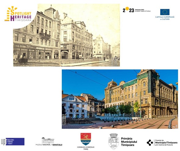 Discover more about Sfantul Gheorghe Sqaure’s architecture from the past here: bit.ly/3VeIAAc

Also, in our app you can see more pictures of this building:

📲 for ANDROID → is.gd/SjiIgv  
📲 for iOS→ is.gd/y6JxeV 

#spotlighttimisoara