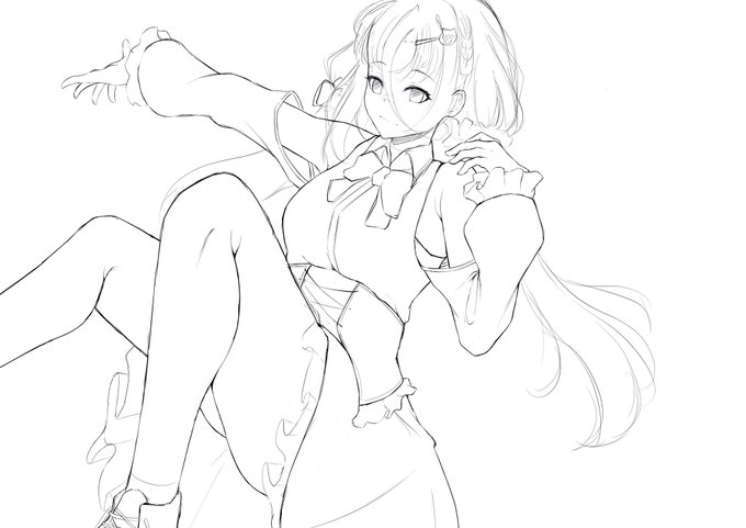 オリキャラのラフ 