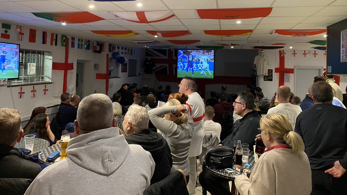 🦁🦁🦁 

It’s was standing room only on Friday night for the #ThreeLions match 🆚 USA. 

Join us tomorrow for Wales 🆚 England on our multi-screens. Doors open at 4pm. Please bring cash for Golden Goal. 

Members ONLY for England matches. Members can sign in up to 2x guests.
