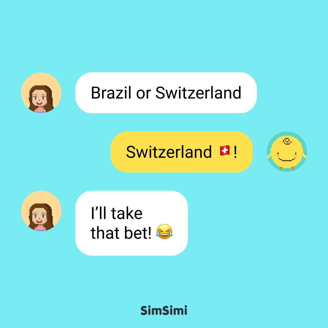 I got #switzerland 🇨🇭 in today's #WorldCup2022  matchup with 🇧🇷 #brazil !

It may not be the safest bet but YOLO!

Who do you got winning today's matchup? Let me know in the comment section below 👇