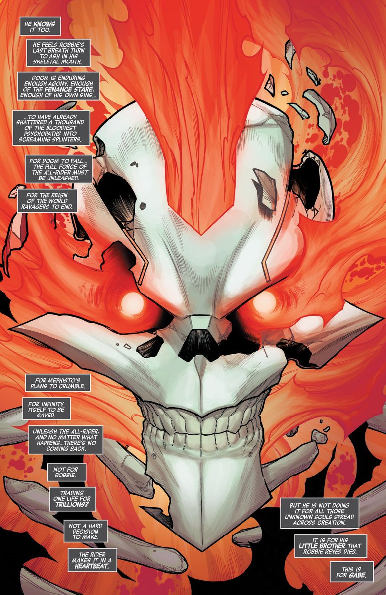 Robbie Reyes chegou a um nível de poder absurdo, se tornando o ALL-RIDER 
Ele solou o Duende Fantasma e o Doutor Destino