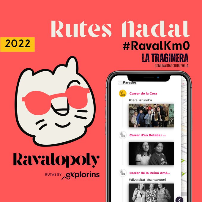 la_traginera's tweet photo. 🎊💡 Rutes d'il·luminació nadalenca #RavalKm0 a través de l'aplicació d'@eXplorins a l'univers de #Ravalopoly.
Camina les 3 rutes de Nadal i descobreix els arcs de Nadal i els seus protagonistes.
➡️ https://t.co/8BZxQ0rXPL https://t.co/2rnEqM01MQ
