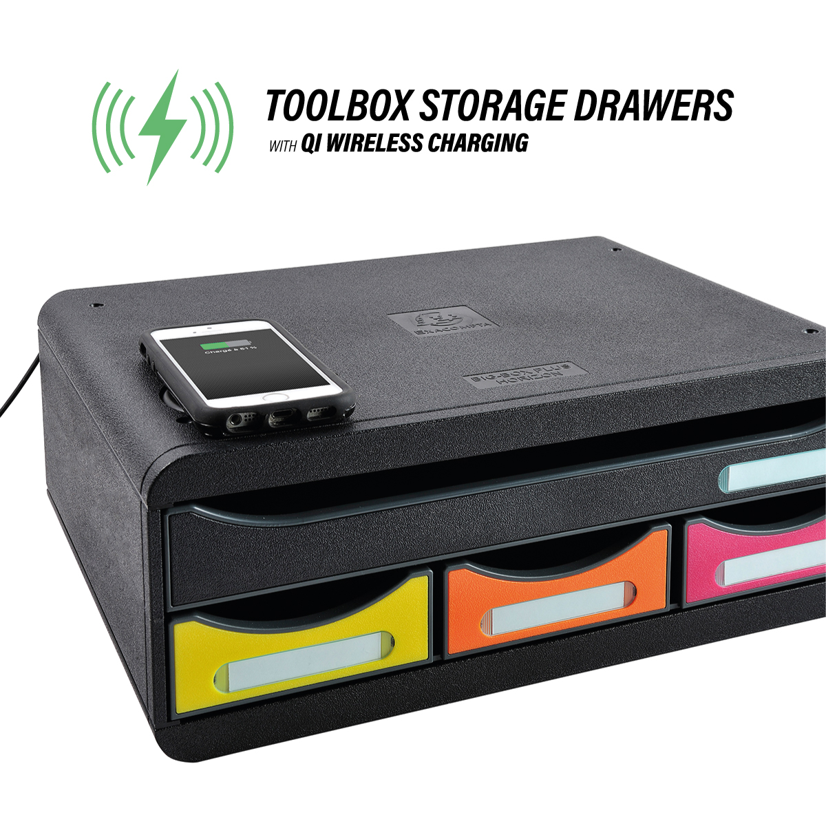 Equipped with a built-in Qi wireless charging platform, this Toolbox will allow you to keep an eye on your Qi compatible smartphone while still securely charging

Available from Viking -> viking-direct.co.uk/en/product-p-1…