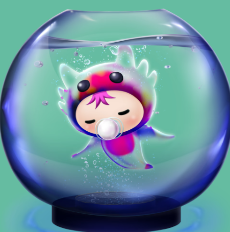 ピンクの前髪の可愛いウパが生まれました👶
#UPA