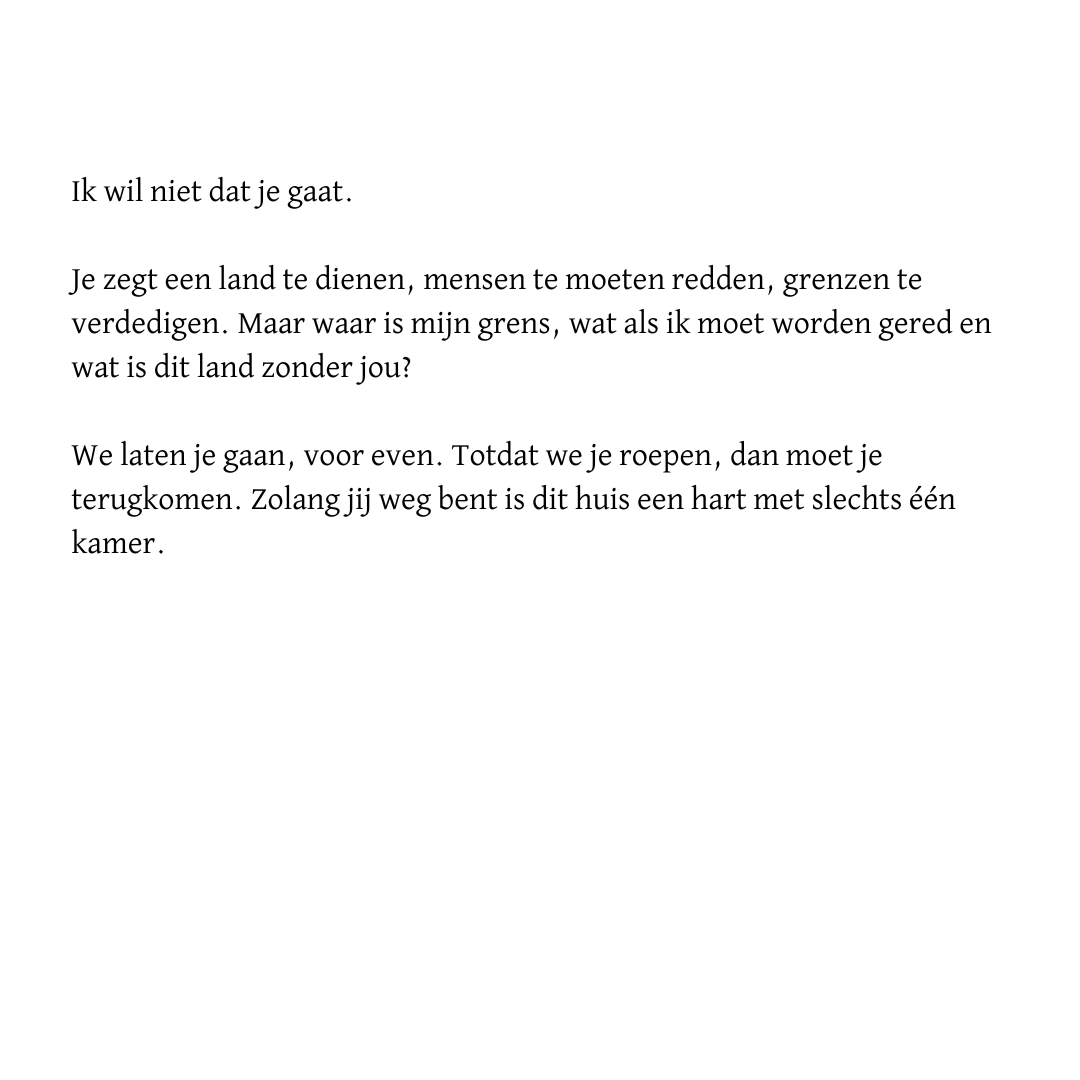 'Ik Wil Niet Dat Je Gaat'

Tijdens #VETxAssen schreef <a href="/rickvanderrest/">Rick Van Der Rest</a> een diep persoonlijk gedicht ter plekke op basis van de #VETxTalk door <a href="/HarrieV68/">Harrie Vorsteveld</a> en zijn gezin. 

Die sloeg in als een bom!