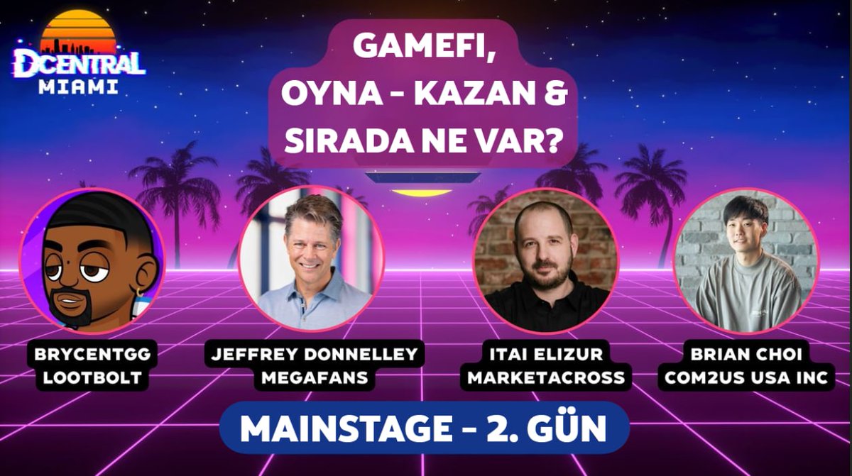 🔥 CEO'muz Jeff Donnelley bugün ve yarın <a href="/DcentralCon/">DCENTRAL Conference</a> Miami'de olacak. 2. günde GameFi, Play 2 Earn ve gelecekte neler olacağı hakkında konuşacak.

👾 Eğlenceli ve bilgi dolu bir etkinlik olacak olan DCentral Miami'de kimler olacak?

#dcentral #GameFi #P2E #P2Egaming #P2EGames