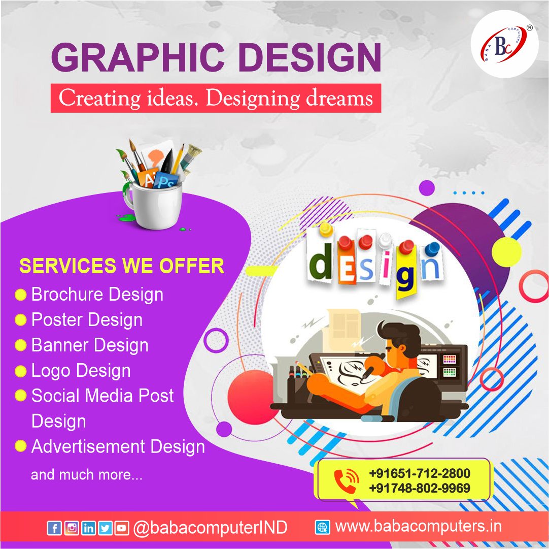 BabaComputerIND's tweet photo. We #provide help in #Graphics_Designing For new #business owners and #Startups who are looking to create one of the best #brands. We’re gearing up to offer #affordable, #accredited, #Intuitive_Graphics_designing for the most in-demand #professions...(1/2)
𝟵𝟰𝟯-𝟭𝟭𝟬-𝟭𝟮𝟯𝟵 https://t.co/IvlAUzRySn