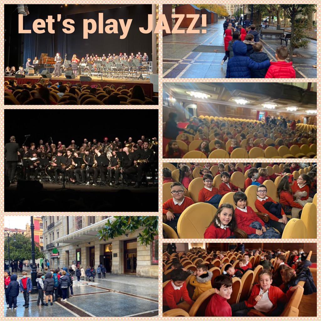 codemagijon's tweet photo. Alumnado de 2º Educación Primaria @codemagijon sintiendo esta mañana el swing, el blues, los ritmos latinos y la magia del jazz en el teatro Jovellanos @Teatrogijon, gracias a “Little Band” del Conservatorio de Gijón &amp; Coro “Más que jazz” @cmfsantiago @PedagogicosS https://t.co/Ag8ES5zgcg