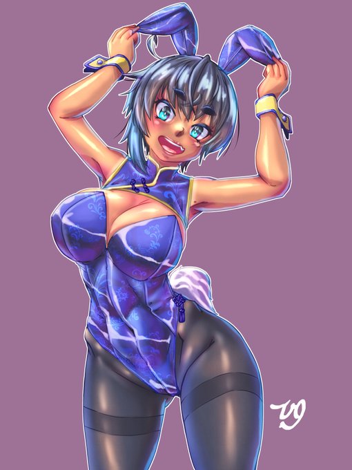 こないだ上げたチャイナバニー絵、
ハネ毛を描き忘れてたので足しました。
まあ単なる自己満足ですが
#九嶺蓮歌 