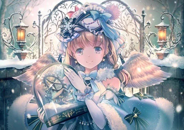 #冬がテーマの作品を見せてください青白系にちょっと暖色を差し込むのが好きです 