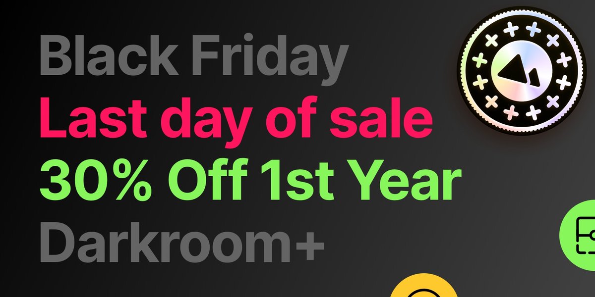 Darkroom on Twitter "Today is your last opportunity to to get 30 off