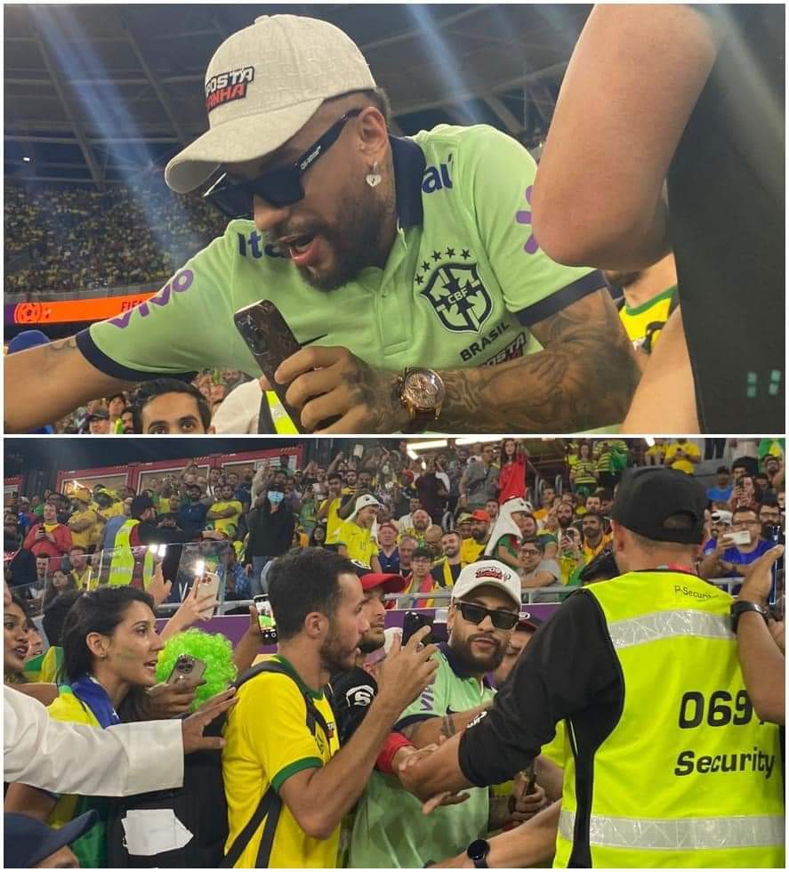 Neymar's lookalike in the stadium 😂

#BRASUI #FIFAWorldCup