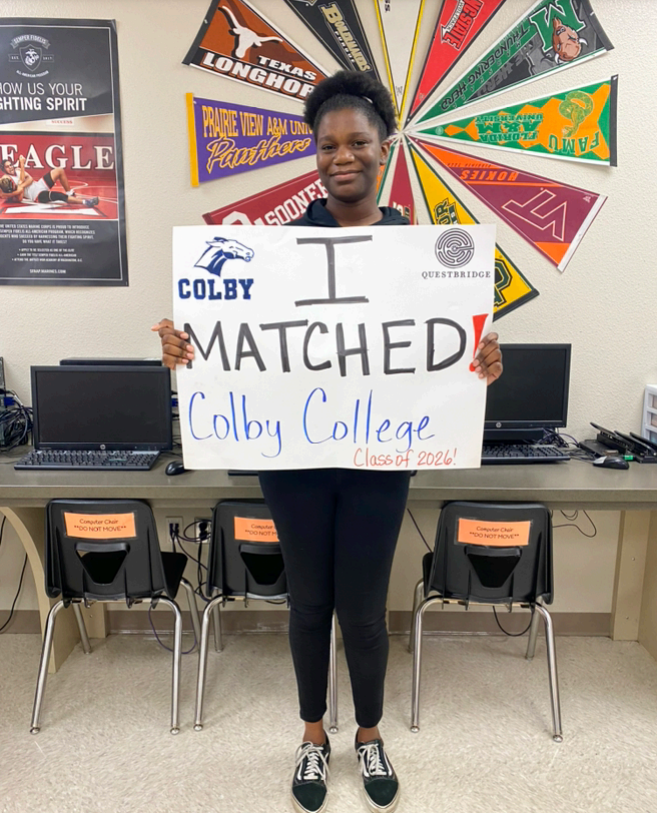 “You can 100% achieve your dreams even if you believe that the odds are stacked against you. Use your past experiences to make way for a bright future.” -Alexis W., Orlando, FL, Colby ‘26