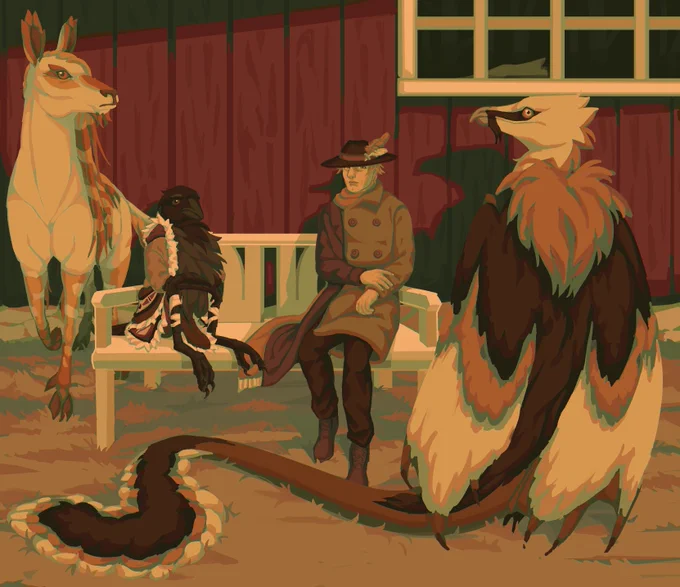 portrait of the granholm household, roughly 13 years apart#originalcharacter 