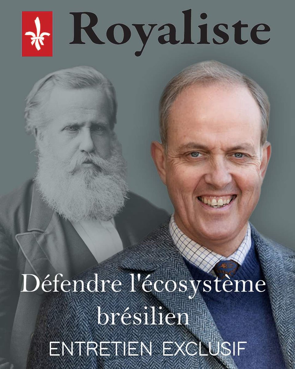 🇧🇷 'Je suis fier de mon ascendance brésilienne que je dois à ma grand-mère.' 🗞 Une interview du Comte de Paris donnée à Frederic de Natal pour le quotidien de la NAR sur ses liens avec la famille impériale brésilienne et l'importance de sauvegarder l'environnement de ce pays.