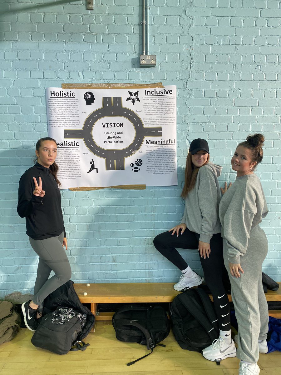 Last week of 4 years at uni!! Was great to share our visions for the future of PE ❤️