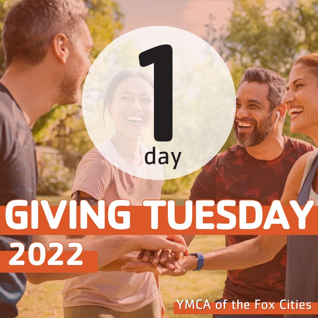 TOMORROW IS THE DAY! 

#GivingTuesday #YMCA #ForABetterUs