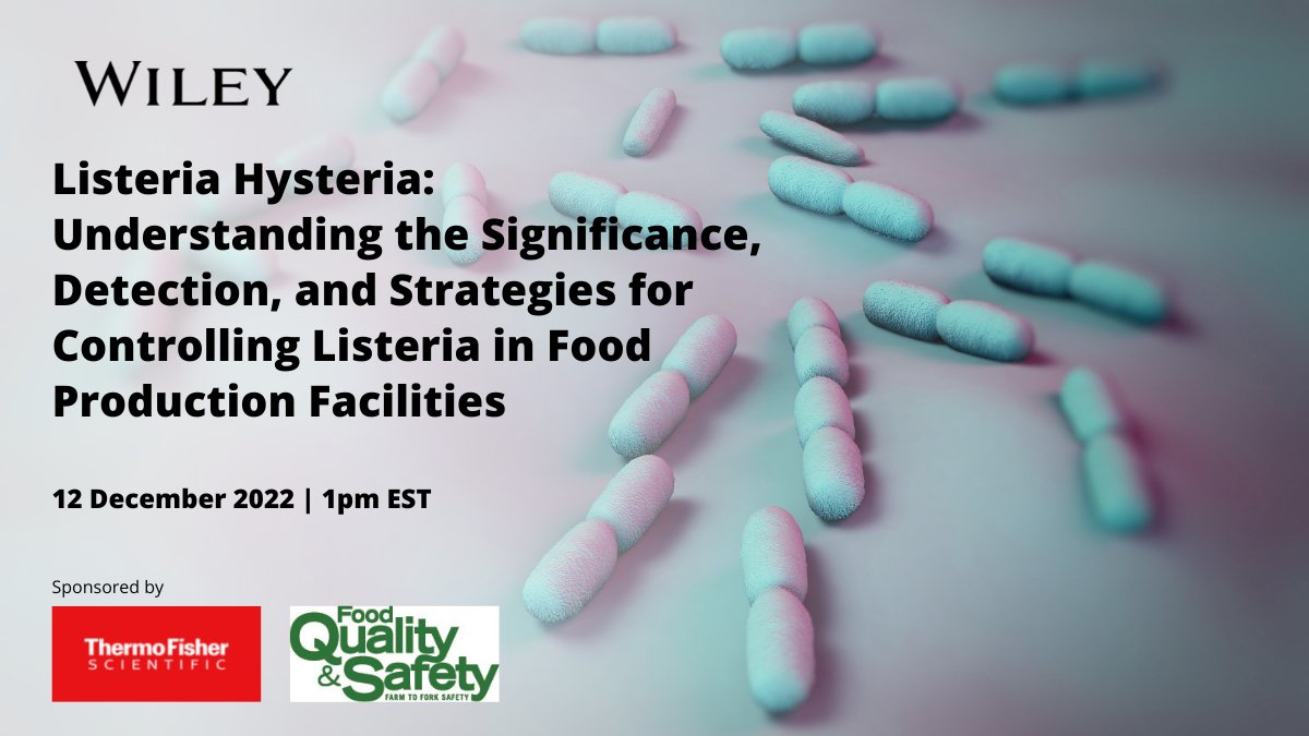 Interested in understanding the significance, detection, and strategies for controlling #Listeria in food production facilities? Register for our upcoming webinar to find out: ow.ly/eXXY50LP3xt