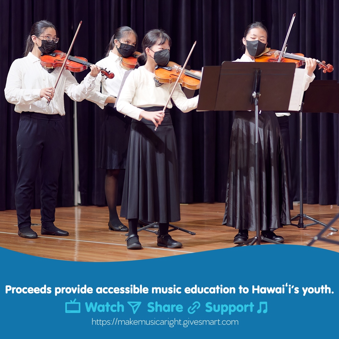 HiYouthSymphony's tweet photo. Get ready for a legendary 2022 show! He Makana O Nā Mele means The Gift of Music.

Our @HawaiiNewsNow TV program features world-renowned local artists performing alongside talented young musicians from across Hawaiʻi.

More info > https://t.co/1XFFF5FN5S

#nonprofit #concert #tv https://t.co/2sGJpTTm98
