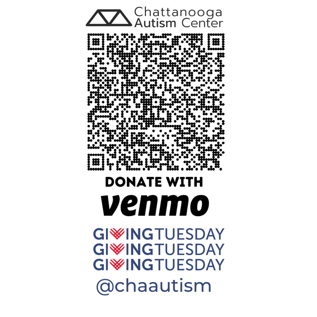 Giving Tuesday is TOMORROW! A percentage of tomorrow's sales from Lil Mama's and the Chattanooga Pizza Co. will be going to the CAC to support our work for autistic folks and we would love your support! We also have our Venmo, @chaautism , if you don't want to wait to donate!