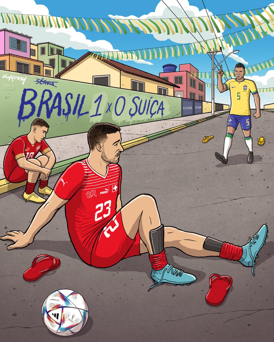 TNTSportsBR's tweet photo. 🇷🇸✅
🇨🇭✅
🇨🇲

Pode vir, Camarões! 😎🇧🇷
Crédito: @dukenny https://t.co/lqyIbEdLIH