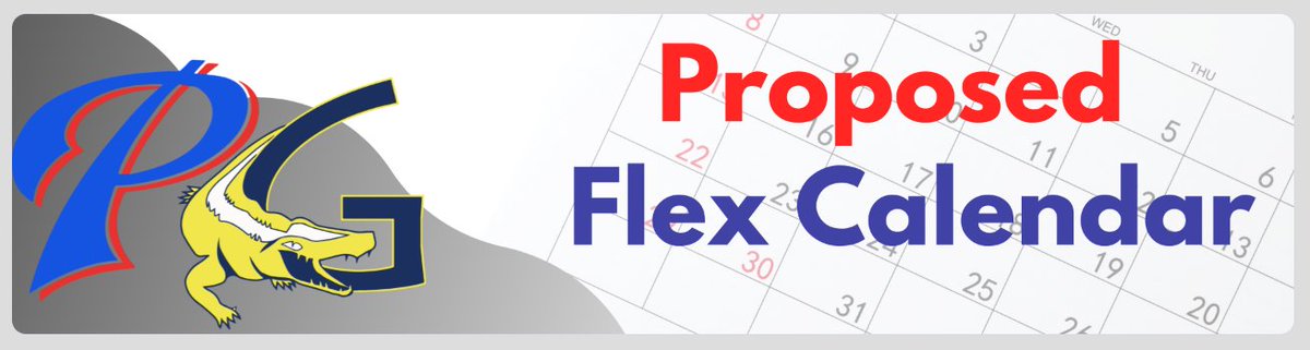 PGSDs looking for feedback on the proposed flex calendar for the 2023-24 school year. We are asking that any parent or community member wishing to provide input on the flex calendar to feedback form at, bit.ly/3U8OQbr 
The survey will be open through Friday, Dec 2nd.
