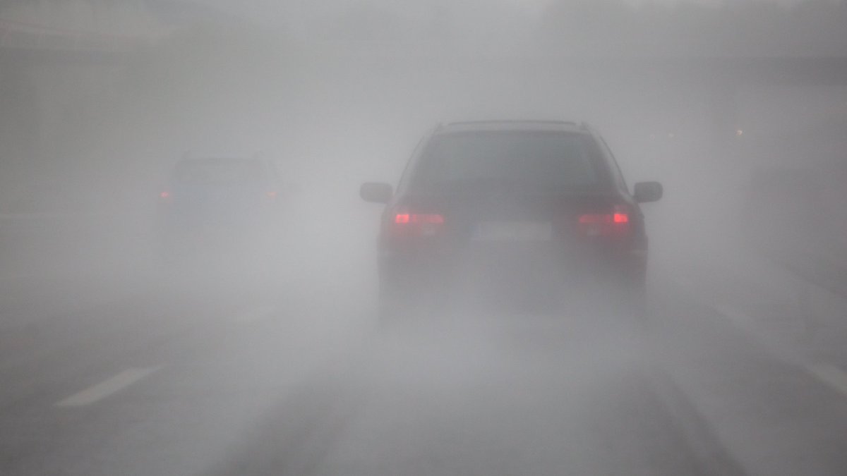 ⚠️Let op: op sommige plaatsen is er dichte #mist. Moet je de weg op? Verdubbel je afstand tot je voorganger en pas je snelheid aan. Schakel ’s avonds en ‘s nachts ook je #dimlicht in.