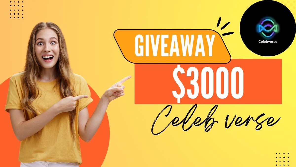 CoinnCorner's tweet photo. 3000 Dolarlık Dev Çekiliş!💸

⚡️@celebverselive 'de arazi veya doğrudan #USDT kazanma şansı!
1- 2000$ Değerinde Arsa 20 Kişiye,
2- 1000$  #USDT  10 Şanslı Kişiye!

Bu twit Fav,RT
Linkteki 3 basit Rt,Fav görevini tamamlaman yeterli👇
https://t.co/7miBf2y1Jq

#Giveaway #Airdrop https://t.co/EqfbbAAiRi